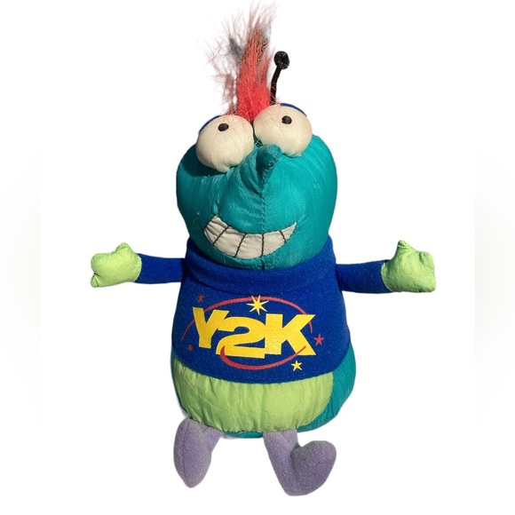 Crash The Y2K Bug Plush Stuffed Bean Bag Toy Hallmark Rare Collectible - Picture 1 of 10